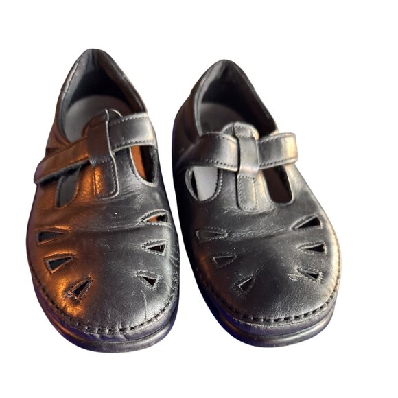 SAS Size 8 Tripad Orthotic Comfort Womens Leather Walking Shoes Black - Picture 2 of 11